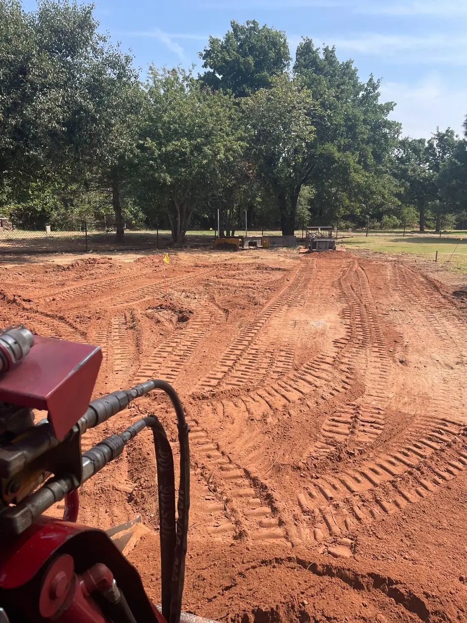 Land cleared and leveled